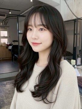 韓国風グレージュヘア♪