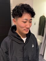 エイゾー(EIZO)&nbsp;【清潔感】セット簡単メンズショートパーマ/直毛改善/朝ラク