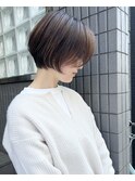 ショート×ショートボブ×レイヤーショート×ひし形×前髪