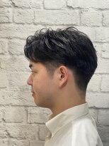 グレイスフル バーバープラチナム 六本木店(Graceful Barber platinum)&nbsp;ツーブロックナチュラルサイドパート