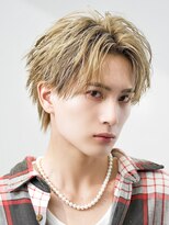 オーシャントーキョーオーバー 渋谷(OCEAN TOKYO OVER)&nbsp;ブリーチカラーショートマッシュツーブロックニュアンスパーマ