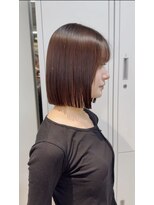 ザ シェノン ウメダ(THE CHAINON UMEDA)&nbsp;ダークパープル/ナチュラルショート/夏のヘアアレンジ/大阪梅田