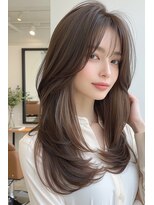 ノイエ 原宿 北参道(NoIE) ハッシュカットシースルーバングフレンチバングレイヤーカット