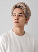ホワイトシルバー × メンズマッシュ