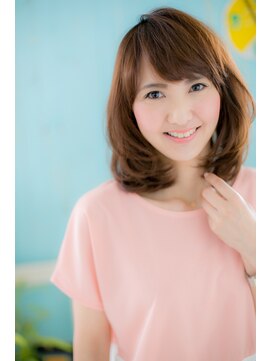 ミック 日暮里店(miq) まとまりあるカールで♪まろやかセミディ【miq日暮里】