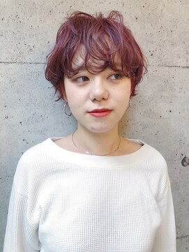 カフネ(CAFUNE) 【CAFUNE】マッシュショート ハイトーンピンク