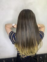 オースト ヘアー ステラ 新宿店(Aust hair Stella)&nbsp;裾カラー ×イエロー