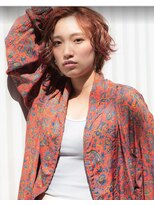 リブロ 三軒茶屋(LIBRO) ヒッピー×オレンジショート