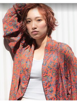 リブロ 三軒茶屋(LIBRO) ヒッピー×オレンジショート