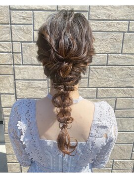 フィオーレ ヘアデザイン(FIORE hair design) 編みおろし/お呼ばれセット/結婚式