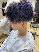 エイル 北堀江(Eir)&nbsp;ブリーチ毛対応ツイストスパイラル　ブルーブラック