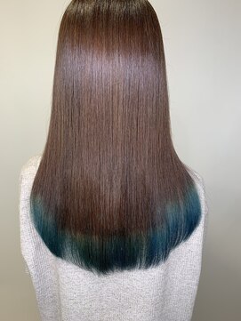 リー 甲子園(Lee) 裾カラー　エメラルドグリーン