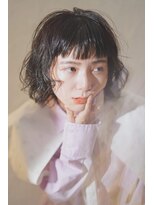 ヴァン カウンシル 八尾店(Van Council) ニュアンスパーマ 艶感ブラック