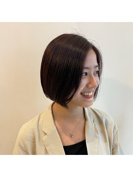 ロックワークオレンジ 西中島店(ROCK WORK ORANGE) ショートボブ○ 艶髪 パープル系