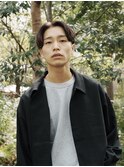 MEN'S HAIR/ハイライト/センターパート/ニュアンスパーマ