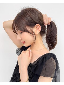 アフロートリノ(AFLOAT Leino) 結んでも可愛い　顔まわりカット　前髪カット　サイドバング#