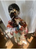 編みおろしヘアアレンジ
