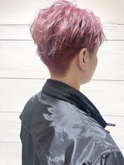 韓国風ピンクカラー