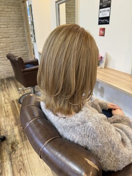 トータルビューティーサロン プリエ(prier) ミディアムレイヤー/レイヤーカット//韓国風スタイル