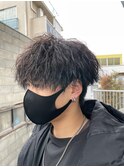 マッシュパーマ/ウルフ/アッシュブラック/カルマパーマ/ツイスパ