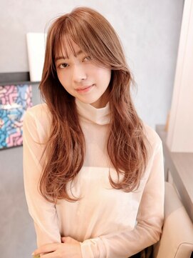 エムスラッシュ アヴェダ 自由が丘(M.SLASH AVEDA) うる艶髪ダスティーピンクくるくるウェーブMSLASH自由が丘30-2★