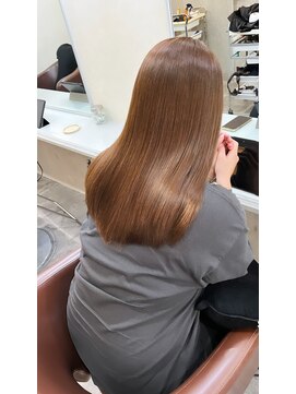 アンダーバーホワイト 広島 本通店(_WHITE) 酸性ストレート×ベージュカラー