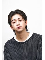 オーシャントーキョー シブヤジンナン(OCEAN TOKYO shibuya JINNAN) 黒髪センターパート