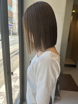 ヘアー アイス ルーチェ(HAIR ICI LUCE) 20代30代40代　小顔切りっぱなし大人ボブ　結べるボブ　西田