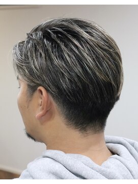 ウィスカーヘアー(whisker hair) ホワイトハイライト