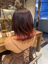 ボコカ(bococa)&nbsp;【りん指名】裾カラー,グラデーションカラー,オレンジ