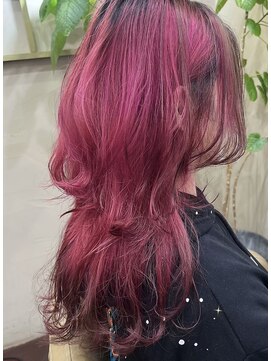 ヘアカフェ コトノハ(hair cafe Kotonoha) 【コトノハ】シャギーレイヤーカットワンホンヘアーエンドカラー