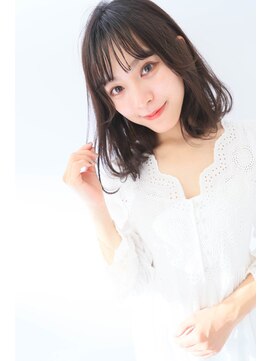 クシュ 本川越店(kusyu...) イメチェンホワイトブロンド外ハネボブ美髪ワイドバング韓国黒髪