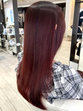 エアー 銀座(air) ピンクカラー/ロングカット／ナチュラル／モテ髪/銀座/ロング