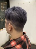 シルバーグレーカラー×フェードツーブロック