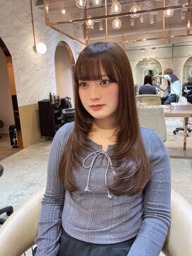 ロンド エスポワール 錦糸町(Lond espoir) ウェーブミディアムメルティカラー×レイヤーカット韓国[錦糸町]