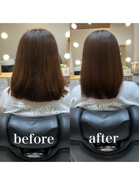 ツヤと髪 クリム(crim) 髪質改善ヘアエステ　ミディアム　白髪染め　30代、40代、20代