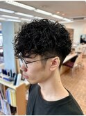ツイストスパイラルパーマツイストパーマメンズパーマ刈り上げ