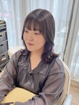 テトラ バイ ネオリーブ 横浜西口店(tetra by neolive)&nbsp;ハイトーン グレージュ インナーカラー ラベンダー ボブ横浜★