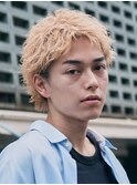 メンズショート短髪ブリーチカラースパイキーショートfifth原宿