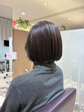 エル バイ ファースト(L by first) 【L by first】髪質改善でボリュームダウンしてからボブ
