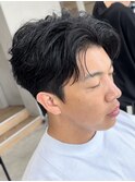 長岡シャドウパーマ緩めスパイラルパーマ波巻きパーマッシュ30代