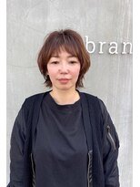 ブランチヘアー(branch hair)&nbsp;ショートバングウルフ×ナチュラルベージュ