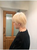 メンズハイトーンウルフカット