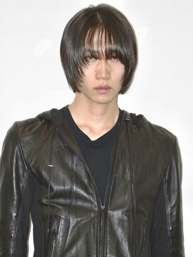 ココ 原宿(KOKO) リバースセンターパートニュアンスパーマニュアンスウルフ黒髪