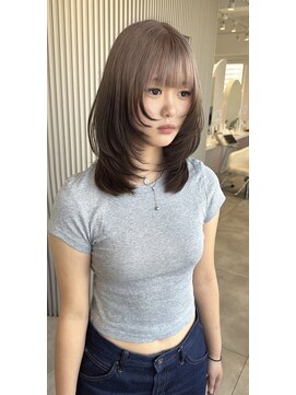 カシェ キョウマチ(cashe’e) ルーツカラー/デザインカラー/レイヤーカット/松阪/10代
