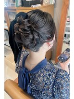 シュクレアミ 福島(sucre ami) エレガントお呼ばれアップstyle【福島/ヘアセット】