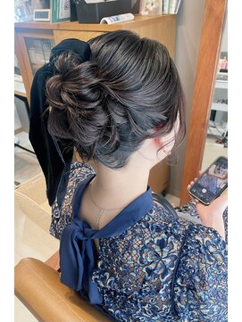 シュクレアミ 福島(sucre ami) エレガントお呼ばれアップstyle【福島/ヘアセット】