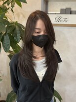 ルーチェ(Lu-che)&nbsp;韓国風レイヤーカット×ミルクティーベージュ