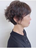 【morio原宿】くせ毛風ショートパーマ 40代50代 ゆるふわ 宮本
