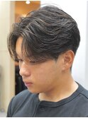 調布メンズパーマフェザーパーマシャドウパーマセンターパート